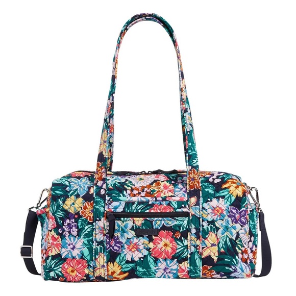 Vera Bradley Small Travel Duffel Bag Happy Blooms - Picture 4 of 14